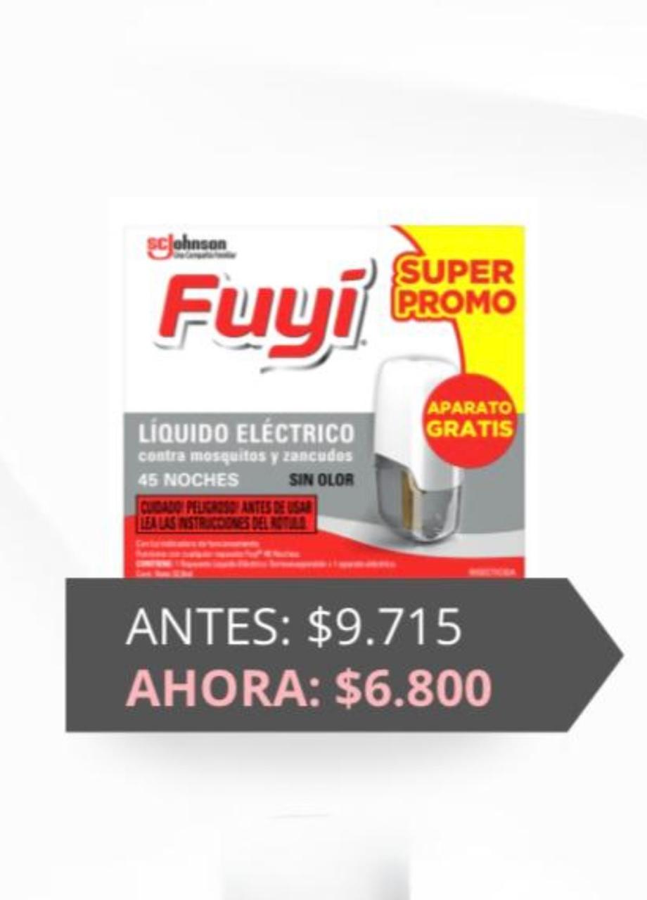 Fuyi Líquido Eléctrico Repelente Mosquitos Sin Olor