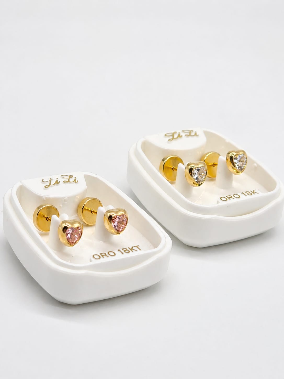 Abridores de oro 18k corazón