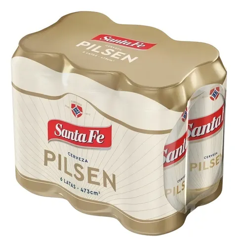 🍺 Pack x6 Cerveza Santa Fe Pilsen 473cc
